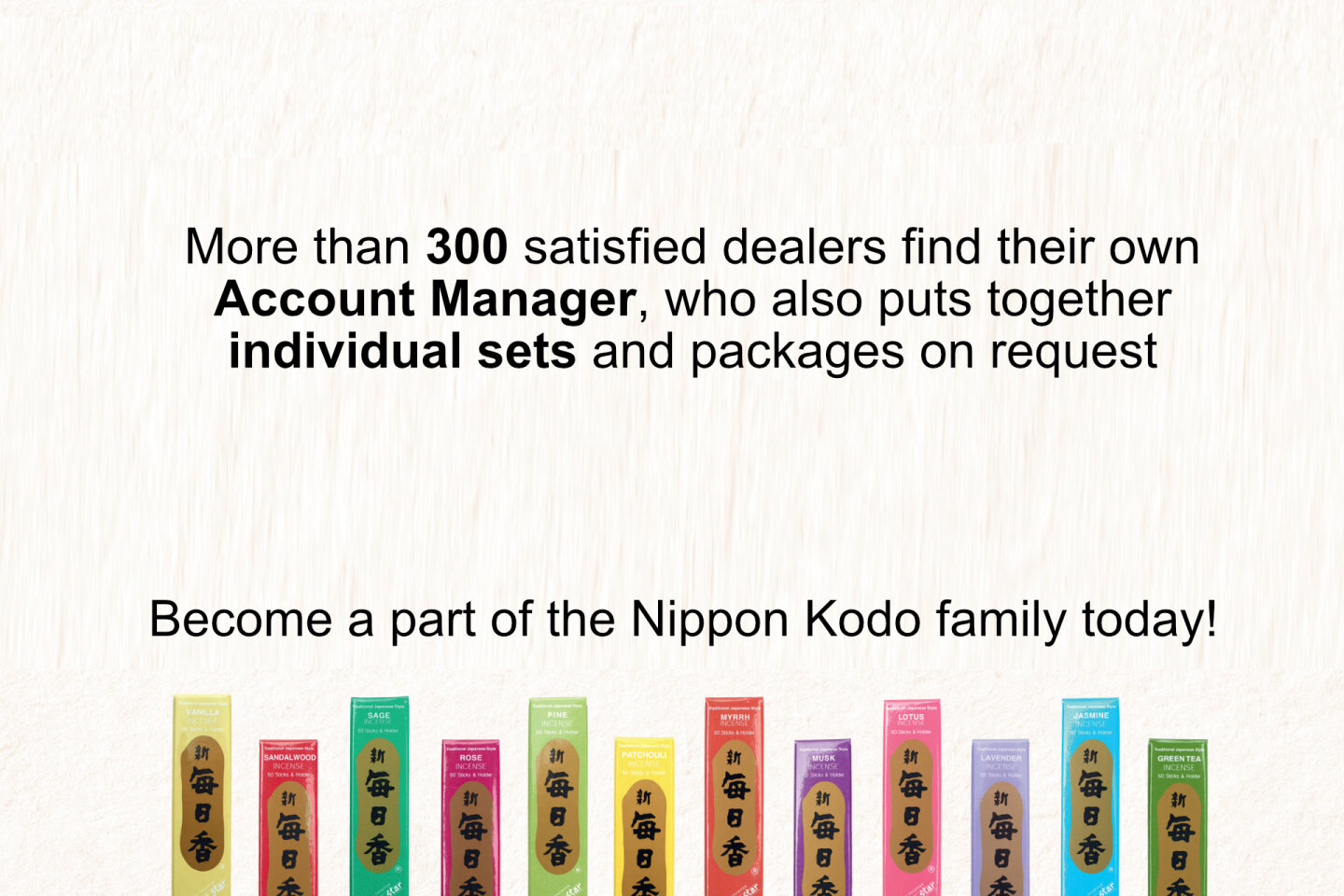Japanese Incense Sticks Nippon Kodo