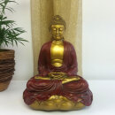 Buddha 'Meditation' 29 cm - rot + gold