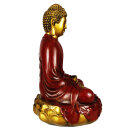 Buddha Meditation 29 cm - red + gold