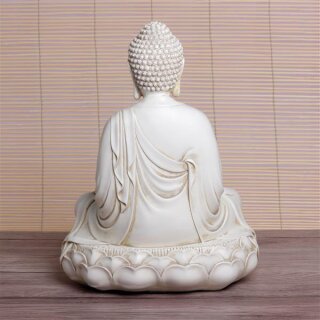 Buddha Meditation 29 cm - white