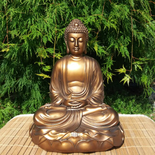 Buddha 'Meditation' 29 cm - bronzefarben