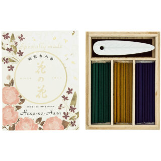 Hana-no-Hana - Premium-Sortiment 30 Japanische Räucherstäbchen aus Rose + Veilchen +Lilie