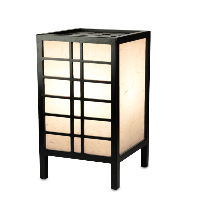 genezen token Seminarie Japanese Lamp - Nikko Black 34 cm
