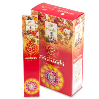 Cycle Masala Incense Sticks - Om Shanthi 12 x 15 Savings Pack